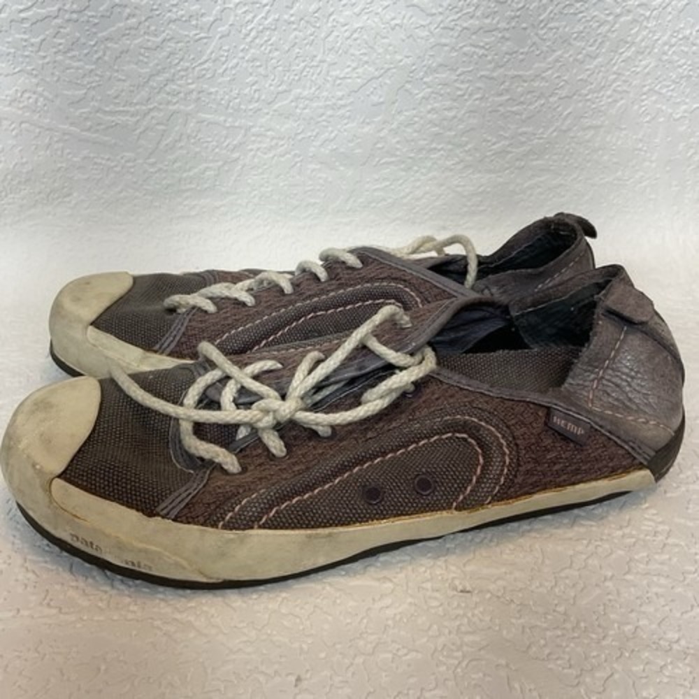 Patagonia Patrol Dark Lavender Lace-Up Sneakers Women 7.5 China Leather/Hemp